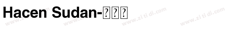 Hacen Sudan字体转换